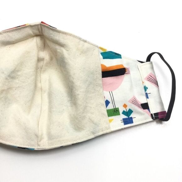 ‎2/$15 - Bird Mask, Modern Bird Pattern Face Mask, Filti Filter - Picture 7 of 14